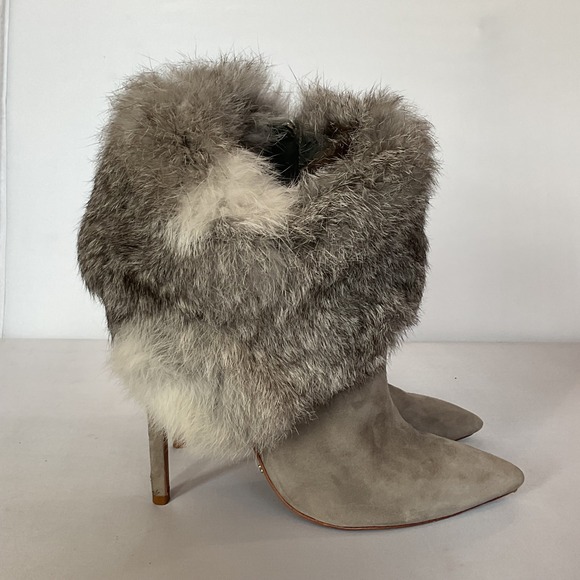 SCHUTZ Shoes - Schutz Suede Stiletto Ankle Boots Women's 8.5